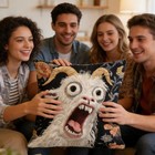 Surreal Art Screaming Goat Linen Pillow Covers Cushion Case Housewarming Gift---