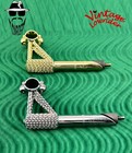 F r Vintage Lowrider Mini Square Twisted Bicycle Stem 22 2mm Chrome Or Gold 