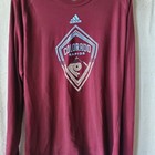 Adidas Colorado Rapids Soccer Short Sleeve T Shirt Men s Large Purple Long Sleev