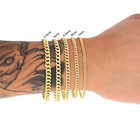 14k Yellow Gold 3mm-12 5mm Miami Cuban Link Chain Bracelet Mens Women 7  8  9 