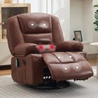Rocker Recliner Chair For Adults W vibration Massage  heating 360   Swivel Glider