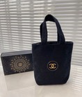 Vip Style Gift Chanelbeauty Cosmetic Blue Pouch Makeup Hand Bag In Box
