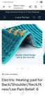 Luna Portex Electric Heating Pad Teal Remote 6 Heat Settings Timer Auto Shut-off