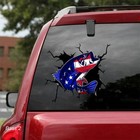 Large-sized Car Decal - Fish   Fishing - 8 Choices