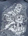 Compton Eazy E Tupac Biggie Smalls Black Skeleton Graphic T-shirt Men s 2xl