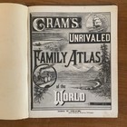 1883 Cram   s Unrivaled Family Atlas Of The World   Maps Very Good