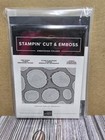 Stampin Up  Retired Tree Rings Hybrid Embossing Folder With Dies  new 