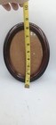 Antique Walnut Wood Oval Victorian Picture Frame Eastlake Steel Engraving  19