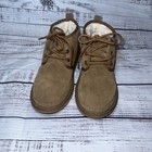 Ugg Womens Boots Size 8 Neumel Chukka Chestnut Suede 1094269 Fur Lined