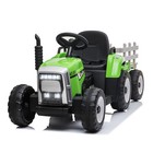 12v Electric Kids Ride On Tractor W trailer  led Lights Battery Powered Toy Gift