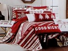 Max Studio Christmas Fair Isle Cotton Reversible Quilt - Twin Size  68  X 86  