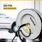 Klutch Auto-rewind Air Hose Reel With 3 8in  X 50ft  Rubber Hose  300 Psi