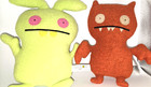 Ugly Dolls Lot Of 2 Plush 7    Stuffed Toys - Mij And Ice Bat