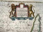 Northwest Africa Atlantic Islands C  1650 Jan Jansson Large Antique Sea Chart