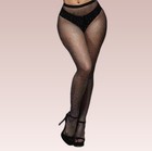 Black Rhinestone Fishnet Tights