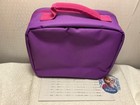 Disney Frozen Elsa   Anna Lunch Box New W tag 9 Inches By 8 Inches Purple pink