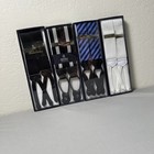 New - Lot Of 4 - Brooks Brothers Suspenders Braces Adjustable Msrp  400 