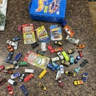 Vintage Lot Die-cast Cars With Cases  Hot Wheels  Matchbox  Etc