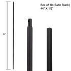 Iron Balusters - Hollow Metal Spindles For Staircase - 44  X 1 2  - Box Of 10  s