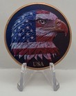 Usa Colorized Eagle Flag - 1 Oz  999 Fine Copper Round Coin - Set Of 2 