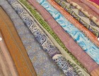 Lot Of 50 Indian Vintage 100  Silk Saree Blend Fabric Printed Sari Craft Used