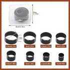 8x Leather Circle Cutter Tool Set Leather Hole Punch Tool Kit Round Cutting Dies