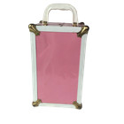 Vintage Atco Pink Metal Large Doll Wardrobe Clothing Trunk Carrying Case 10   x 6 