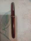 Esterbrook Full Size Fountain Pen Red Marble Resin 9556 Medium Nib