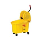 Rubbermaid Commercial Fg757688yel 11 Gal Wavebrake Down Press Mop Bucket And