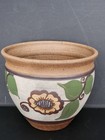 Ceramic Clay Hand Painted Flower Pot Artist Signed