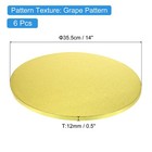 Cake Boards  6pcs 14 Inch - Cardboard Cake Drums  1 2  Thick Round  gold 