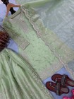 Parrot Color Embroidered 3-piece Suit Set For Women   Stylish Kurta