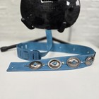 Blue Horse Genuine Leather Navajo Thunder Bird Concho Guitar Strap  Usa Made