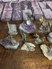 Vtg Lot Of 12 Pewter Fantasy Figures