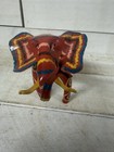 Handmade Zimbabwe Multicolored Metal  Art Elephant Trunk Up Fast Shipping