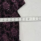 Candalite Ps Black Purple Sequin Lace Floral Maxi Dress Evening Gown No Belt