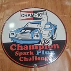 Champion Spark Plug Porcelain  Sign 29 X 29 Inches