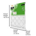  3-pack  18x20x1 Air Filter Standard Pleated Furnace Ac Filtro De Aire Plisados