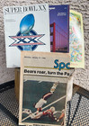 Vintage 3 Super Bowl Programs 1984-86 And 1986 Sports Section Newspaper