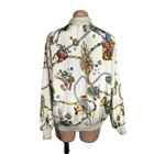 Vintage 90s Jewel All Over Print Cc Bomber Zip Bomber Jacket Usa Fresh Prince