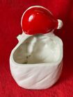 Vintage Relpo Christmas Girl Planter With Lantern