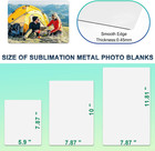 10 Pcs 8  x10   Aluminum Sublimation Metal Photo Blanks  Metal Sublimation Blank