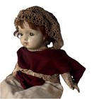 Antique Bisque Creepy Red Hair Doll Made In American Char Doll Co Vintage