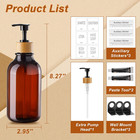 Shampoo And Conditioner Dispenser  Body Wash Shower Soap Dispenser Wall Mounted 