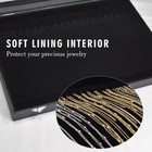 Premium Necklace Organizer Box - 20 Hooks Jewelry Tray With Transparent Lid -