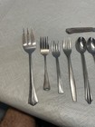 Old Silverware Vintage Flatware Lot Of  18  Silverware Spoons Forks Serving Pcs