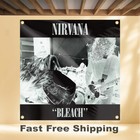 Nirvana Bleach 4 x4  Banner Album Cover Art Fabric Poster Flag Tapestry