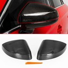 Real Carbon Fiber Side Mirror Covers Caps For 2014-21 Aud A3 S3 Rs3 With Assist