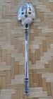 Wallace Sterling Aegean Weave Silver Pierced Serving Spoon 8 7 8 