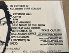 Bruce Springsteen 25 Jul 1975 Vintage Concert Poster Kutztown State College Rare